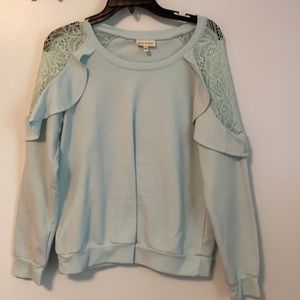 Nice Cropped Sky Blue Sweater